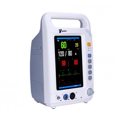 CE 7'' ICU CCU Five Parameters Vital Signs Patient Monitor ECG NIBP SpO2 RESP PR YK-8000A