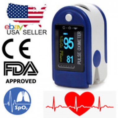 Oled Finger Pulse Oximeter Blood Oxygen Saturation Heart Rate Spo2 Monitor