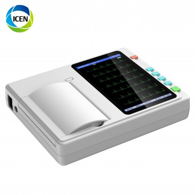 IN-601 Portable Digital  3 Channel ECG  Electrocardiograme  With ECG Printer Paper