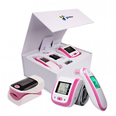 Infrared Thermometer Blood Pressure Monitor Pulse Oximeter with Gift Box A set