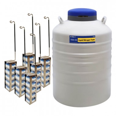 50L Caliber 125mm liquid nitrogen gas cylinder for laboratory