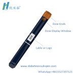 Disposable pen syringe for insulin 1.5 ml or 3 ml cartridge insulin pens