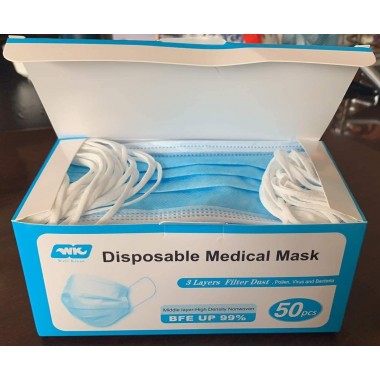 Dylan excellent 50PCS Disposable Face Màsks, 3-Layer, Anti Dust Breathable Comfortable Medical Sanitary Personal Health Protection(in Stock)